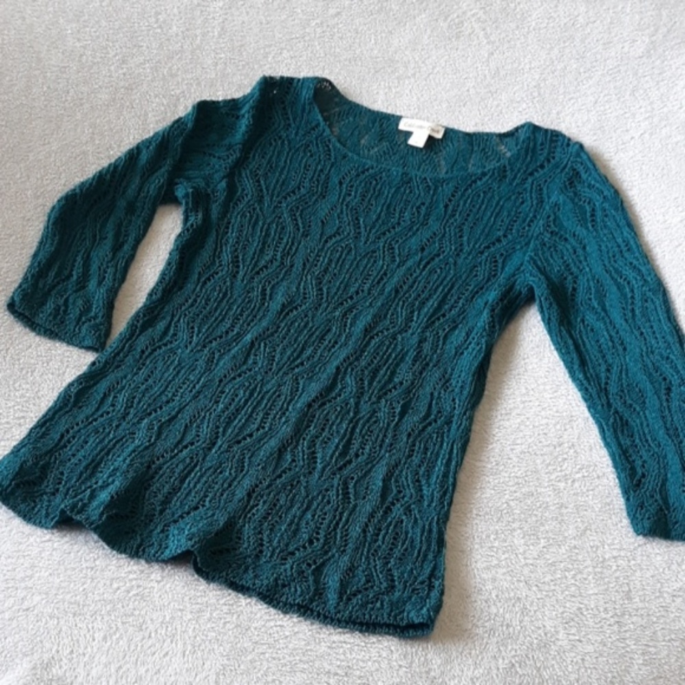Coldwater Creek Crochet Sweater